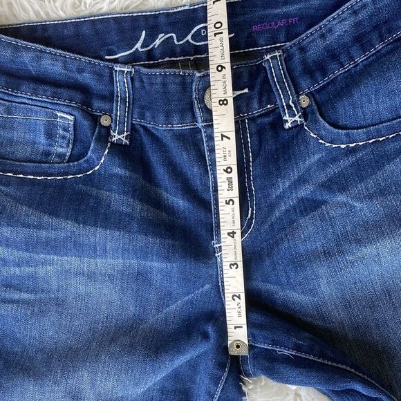 INC Denim Thick Stitch Bermuda Shorts Size 6 - Picture 8 of 12